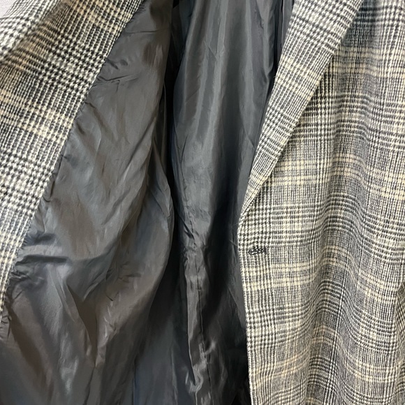 A New Day Grey Plaid Over Coat Size XXL - Picture 6 of 8